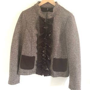 Ambition Wool Blend Ruffled Jacket